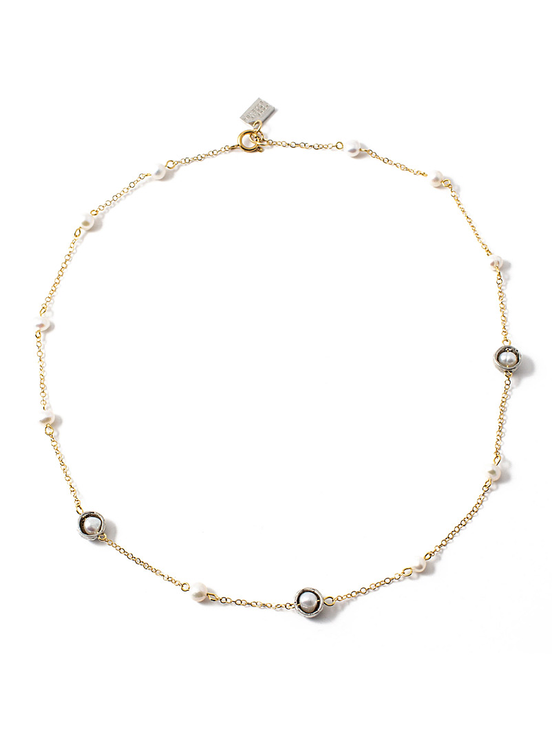 Anne-Marie Chagnon: Le collier chaîne et perles Isadora Assorti