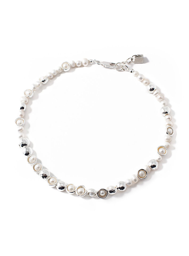 Anne-Marie Chagnon Silver Teodore sterling silver and pearl necklace