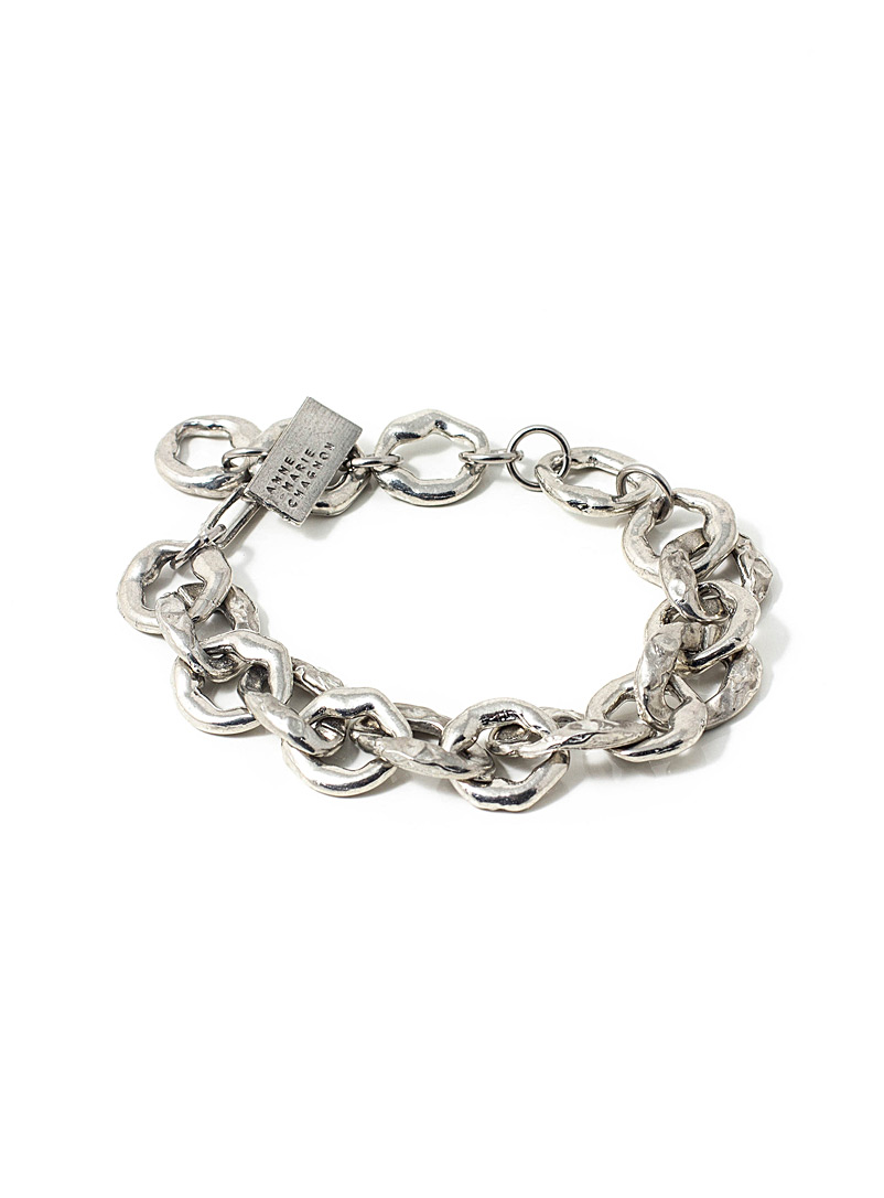 Anne-Marie Chagnon Silver Olib large link bracelet