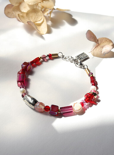 Capella pearls and colourful beads bracelet