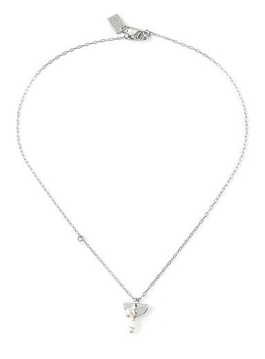 Blenio pewter and pearls necklace