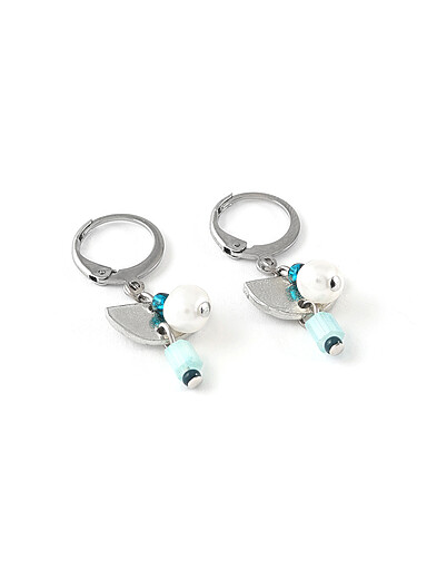 Anne-Marie Chagnon: Les boucles d'oreilles Fivrel Blanc