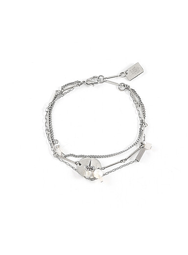 Anne-Marie Chagnon: Le bracelet Escin argent Blanc