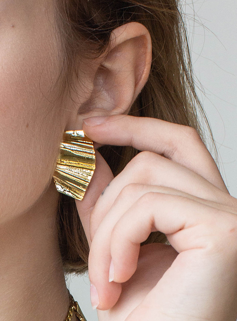 Anne-Marie Chagnon: Les boucles d'oreilles Maui Argent