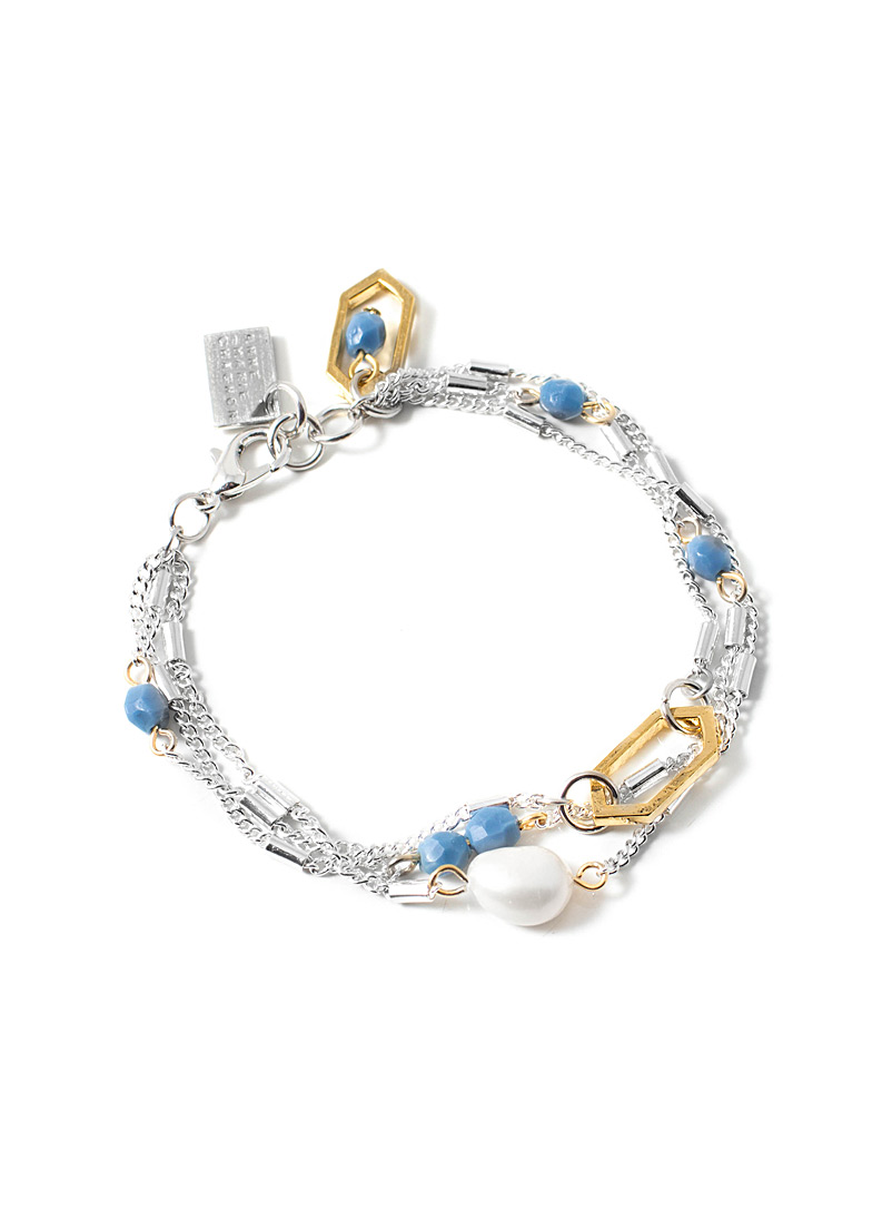 Anne-Marie Chagnon: Le bracelet Bornéo Bleu assorti