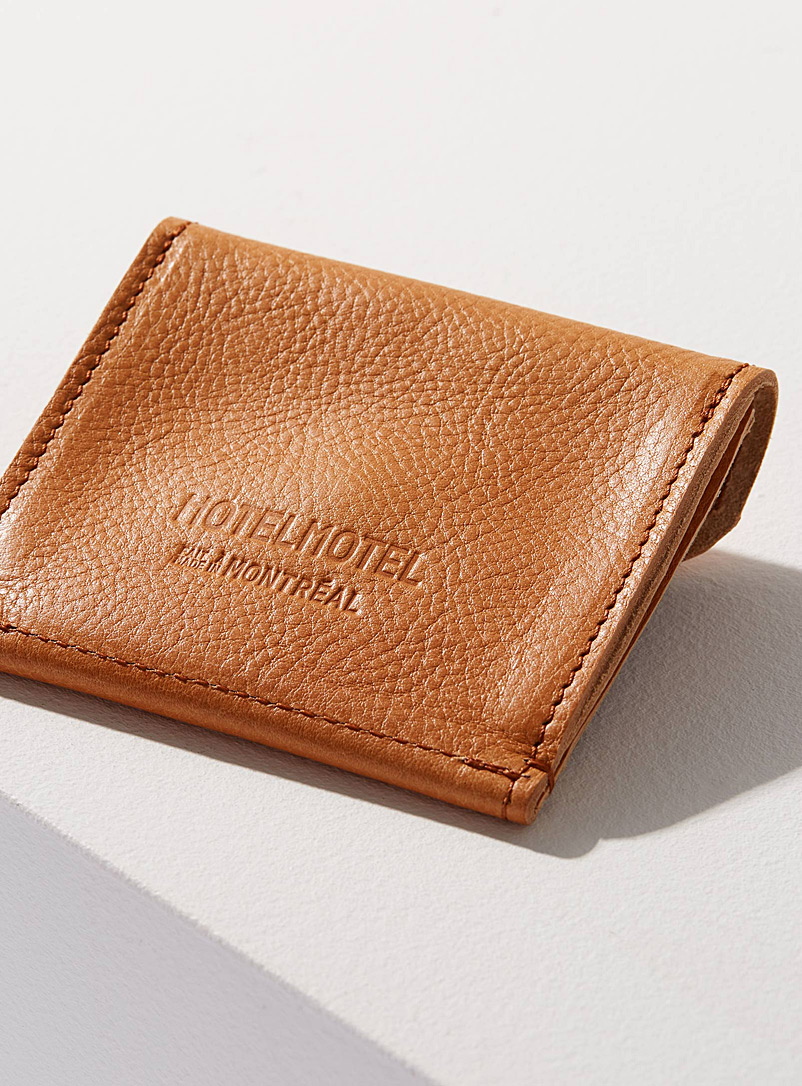 HOTELMOTEL Honey Leather envelope wallet