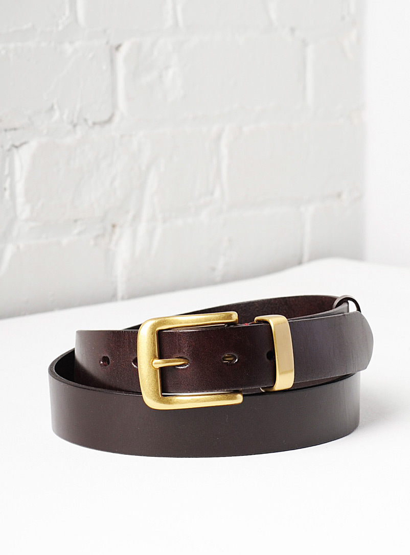Uppdoo Dark Brown Veneto leather belt