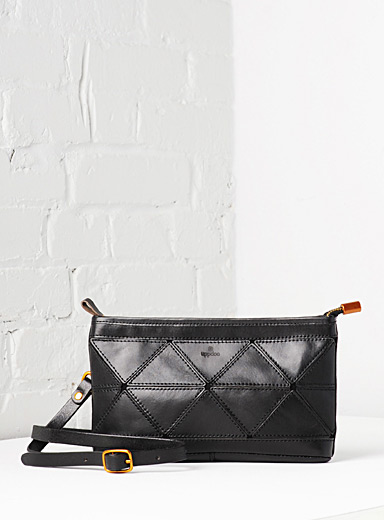 Uppdoo Chocolate/Espresso Origami clutch