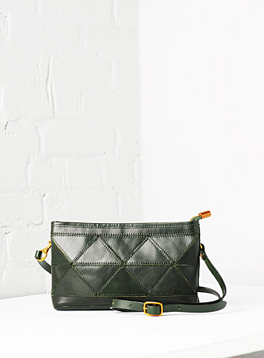 Uppdoo Chocolate/Espresso Origami clutch