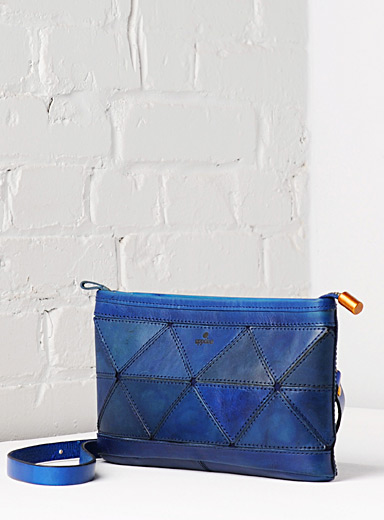 Uppdoo Chocolate/Espresso Origami clutch