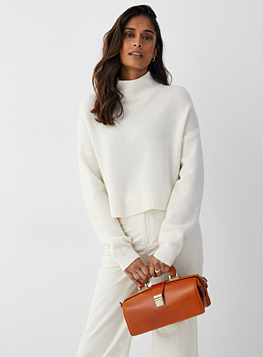 Uppdoo Light Brown Apex structured handbag