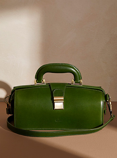 Uppdoo Light Brown Apex structured handbag