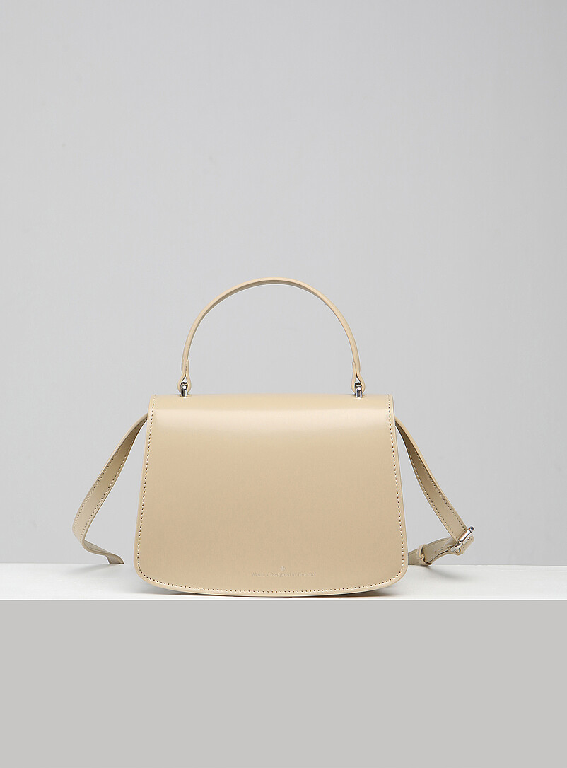 Uppdoo Ivory/Cream Beige Aura handbag
