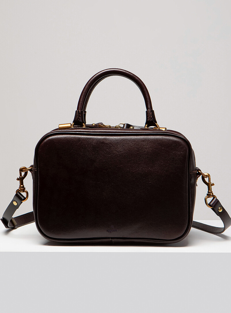 Uppdoo Brown Bento sleek leather bag