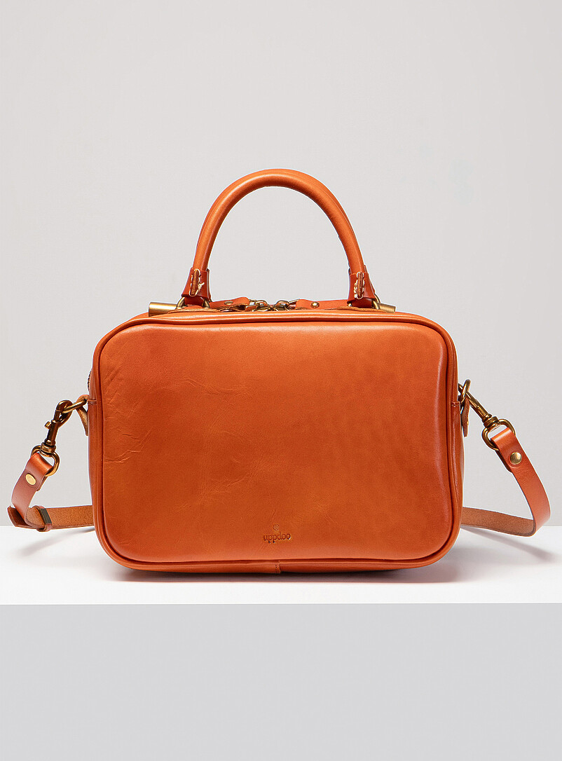 Uppdoo Brown Bento sleek leather bag