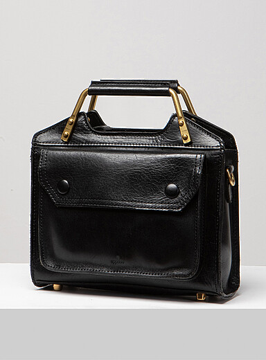Uppdoo Black Neo large retro crossbody bag