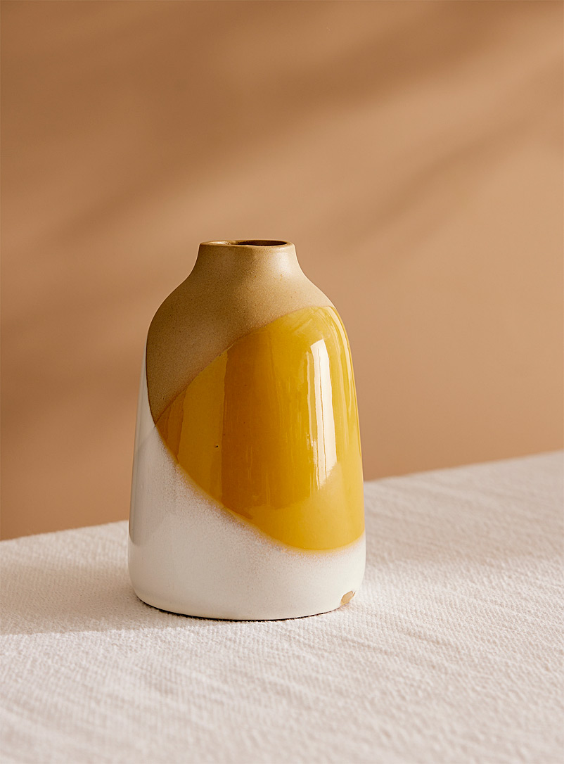 Simons Maison Dark Yellow Desert glow vase
