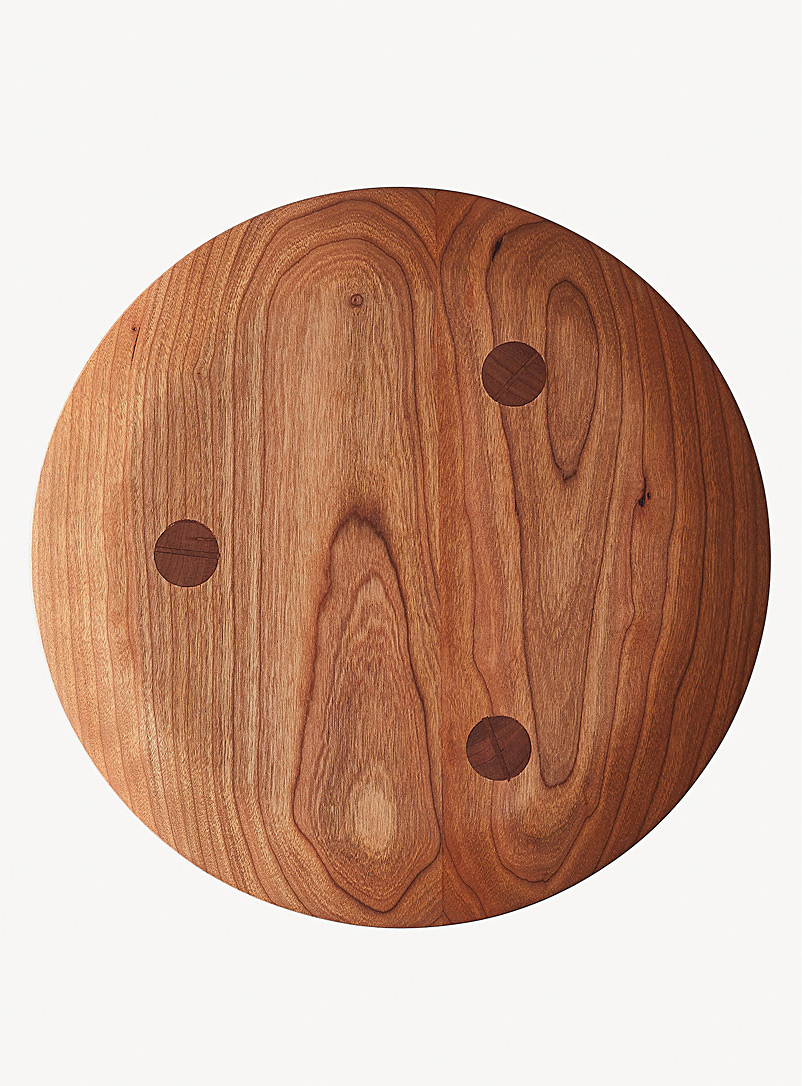 Coolican & Company Natural Oak Wood Abbott stool