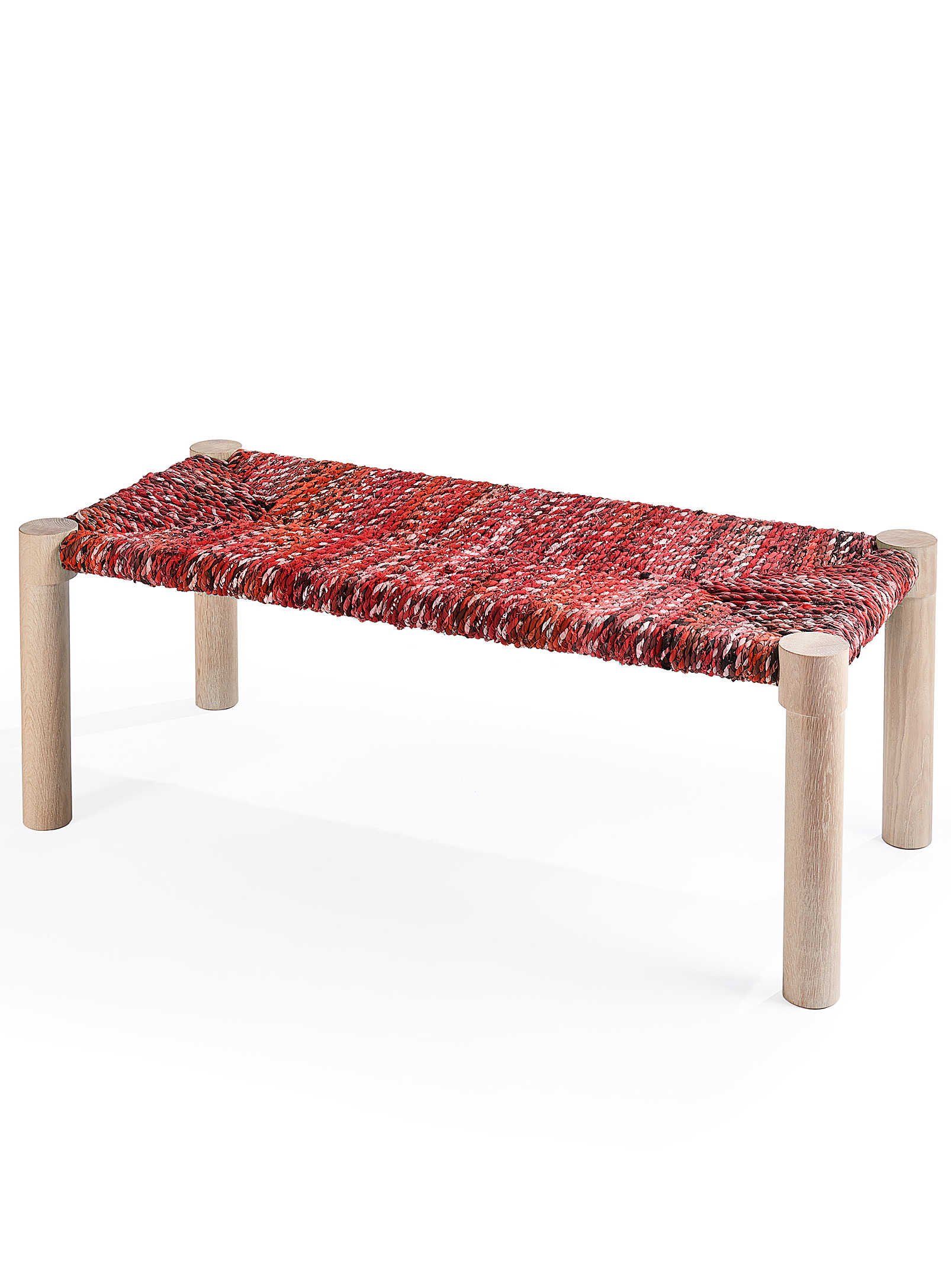 Coolican & Company Calla Bench In Red