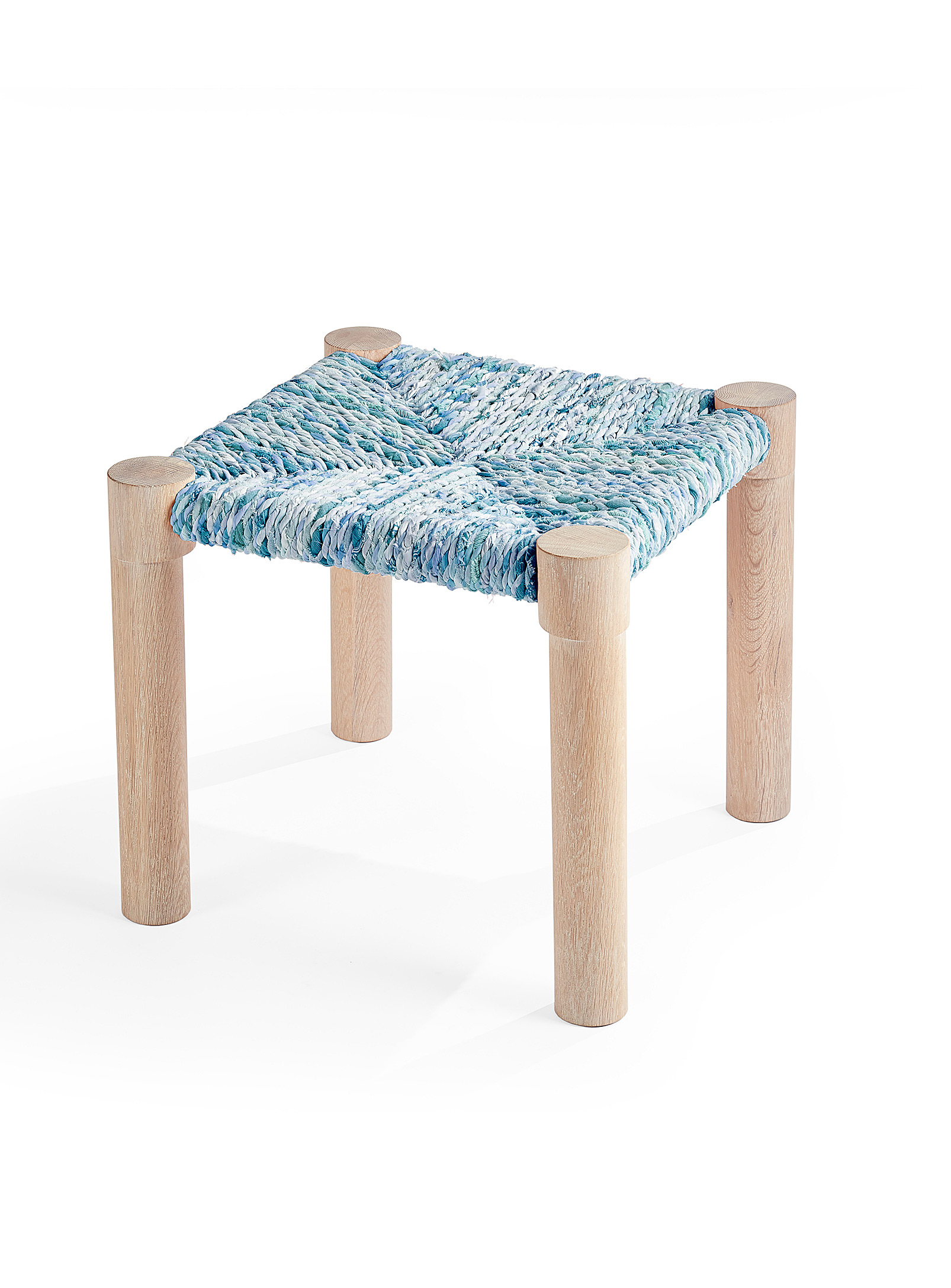 Coolican & Company Calla Stool In Baby Blue