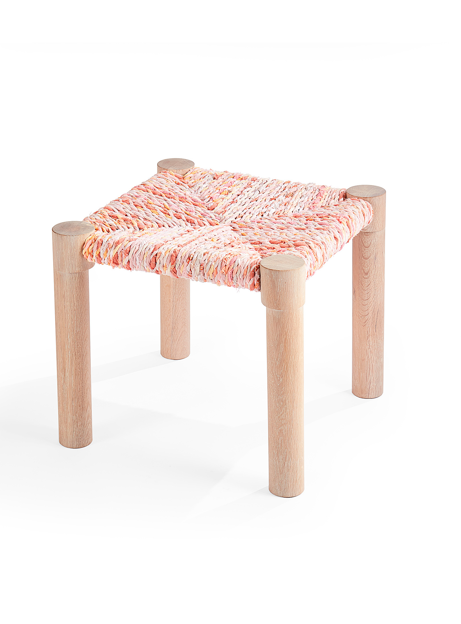 Coolican & Company Calla Stool In Pink