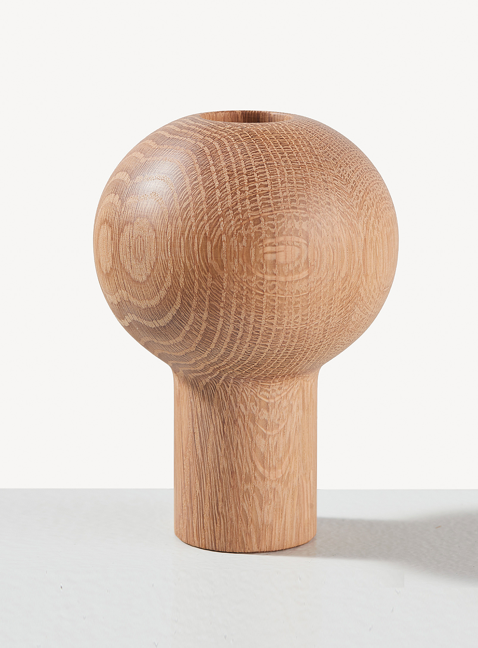 Coolican & Company Dora Sculpted Wooden Vase See Available Sizes In Brown