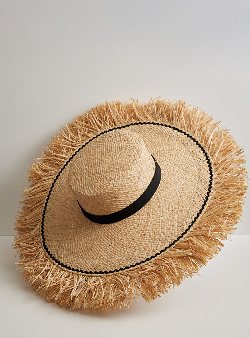 Heirloom Hats: Le chapeau de paille Dahlia Voir nos formats offerts Beige crème