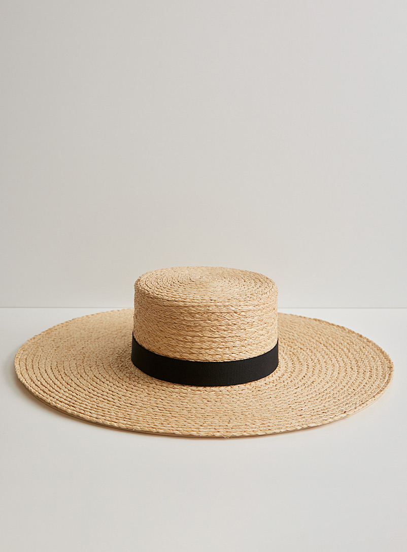 Heirloom Hats: Le chapeau de paille Calendula Voir nos formats offerts Beige crème
