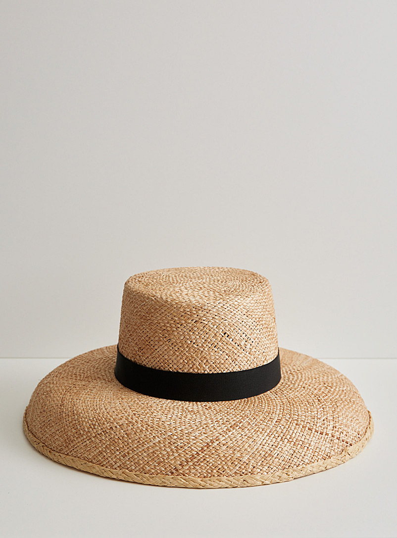 Heirloom Hats: Le chapeau de paille Calcarella Voir nos formats offerts Noir