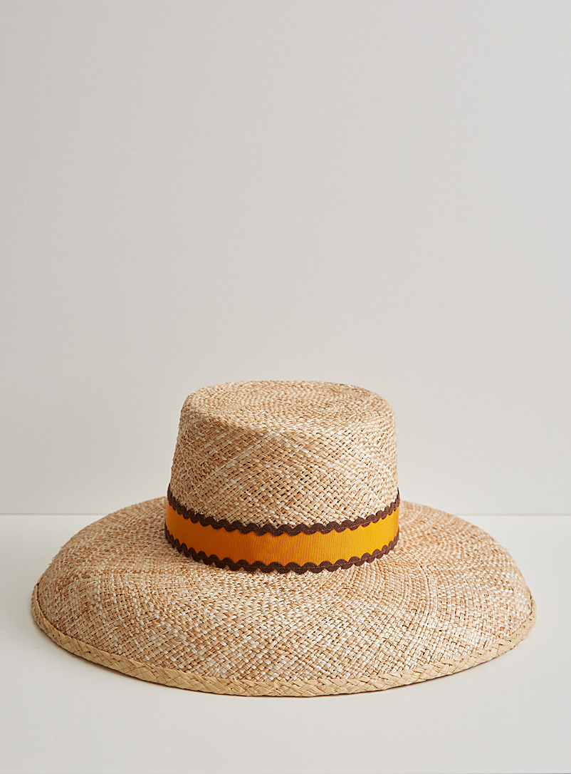 Heirloom Hats Orange Calcarella straw hat See available sizes