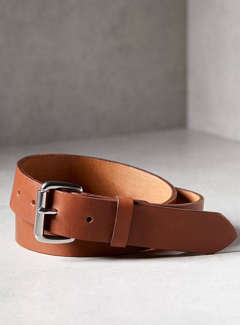 La Compagnie Robinson: La ceinture cuir robuste Brun