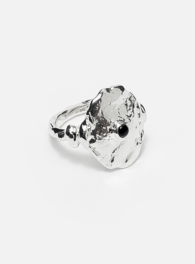 La bague argent sterling Crux Aegis