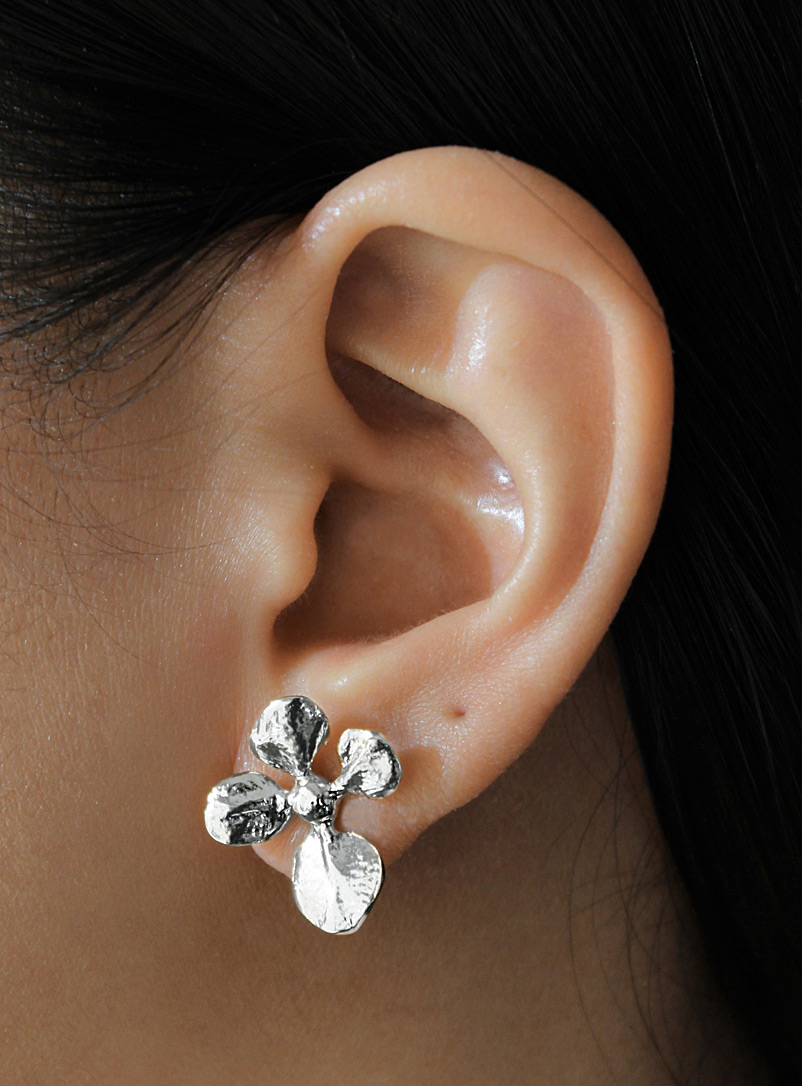 ORA-C: Les boucles d'oreilles Virgo Buds argent Argent pour femme
