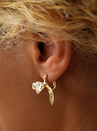 Germinati brass earrings