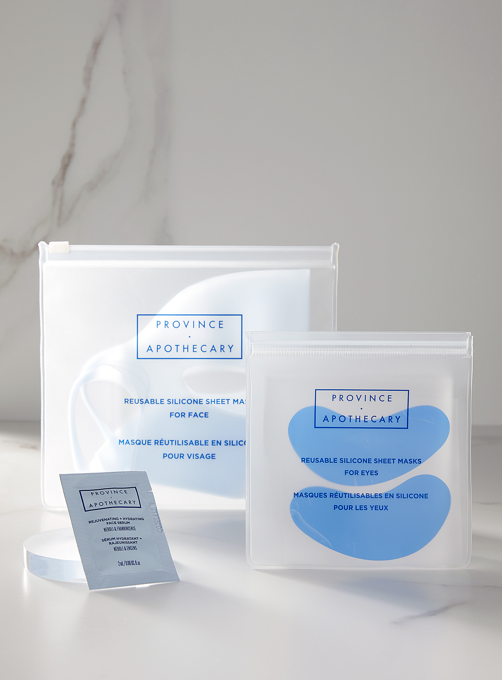 Province Apothecary - Reusable silicone sheet masks set Face and eyes