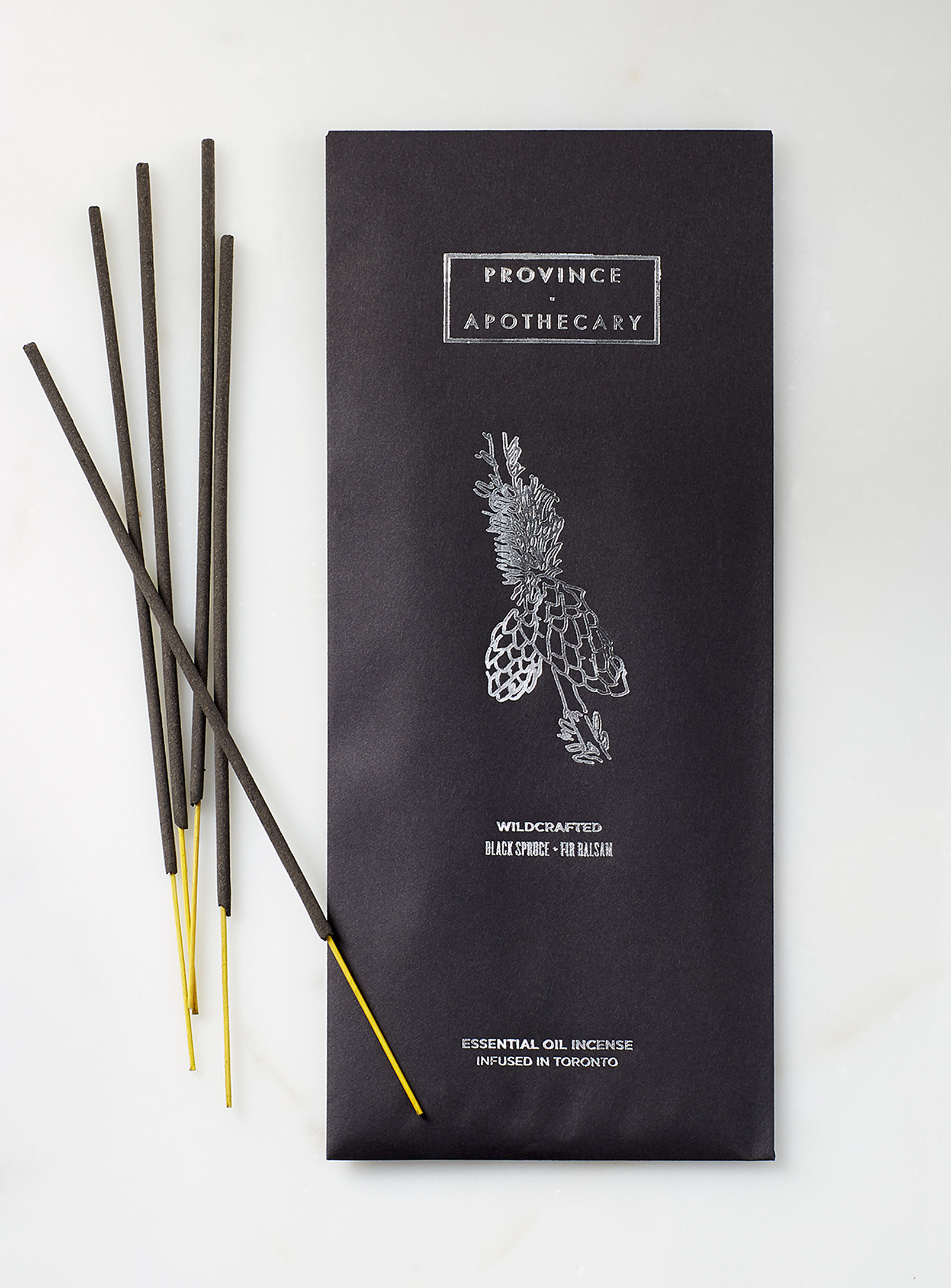 Province Apothecary - L'encens à l'huile essentielle d'épinette et de baumier Ensemble de 2 enveloppes