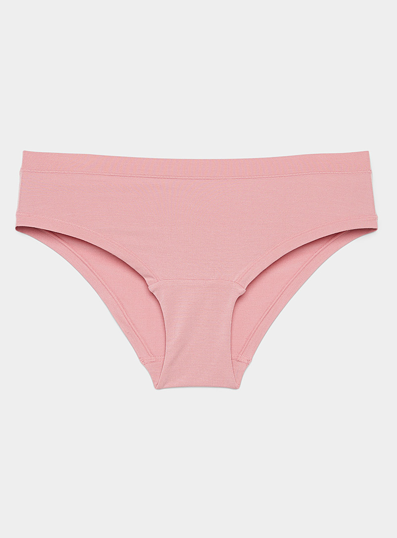 Miiyu Pink Supple seams smooth hipster for women