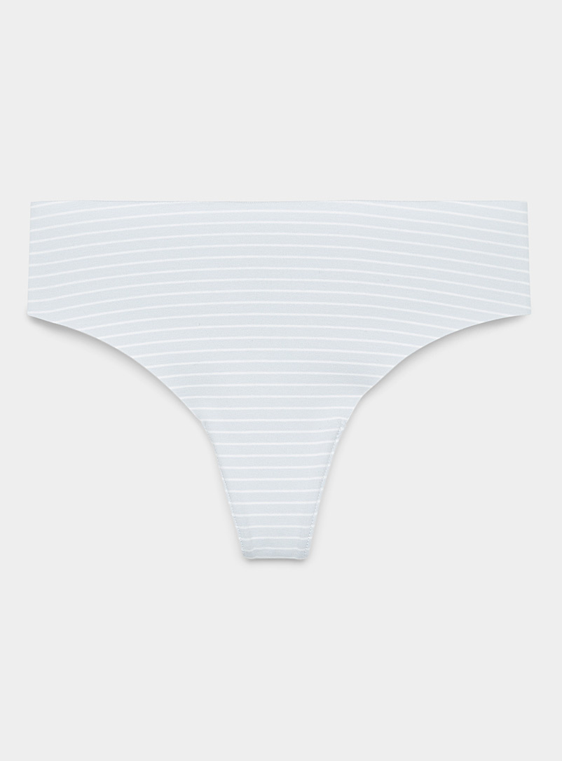 Laser Cut Cotton Thong Panties