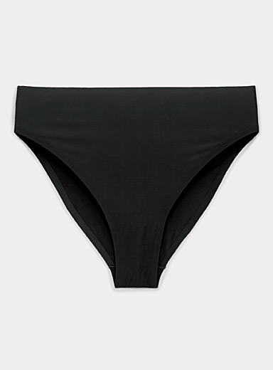 Textured high-rise panty