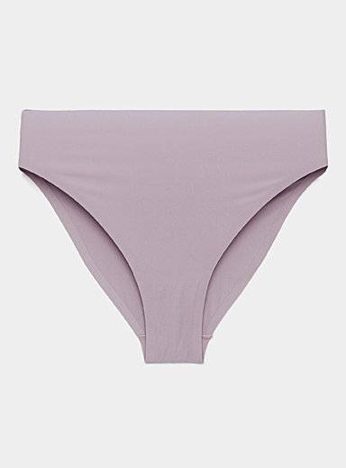 opvise Women Panties Low Waist Hollowed Out Cross-belt See-through Thin  Strip Underwear Purple One Size