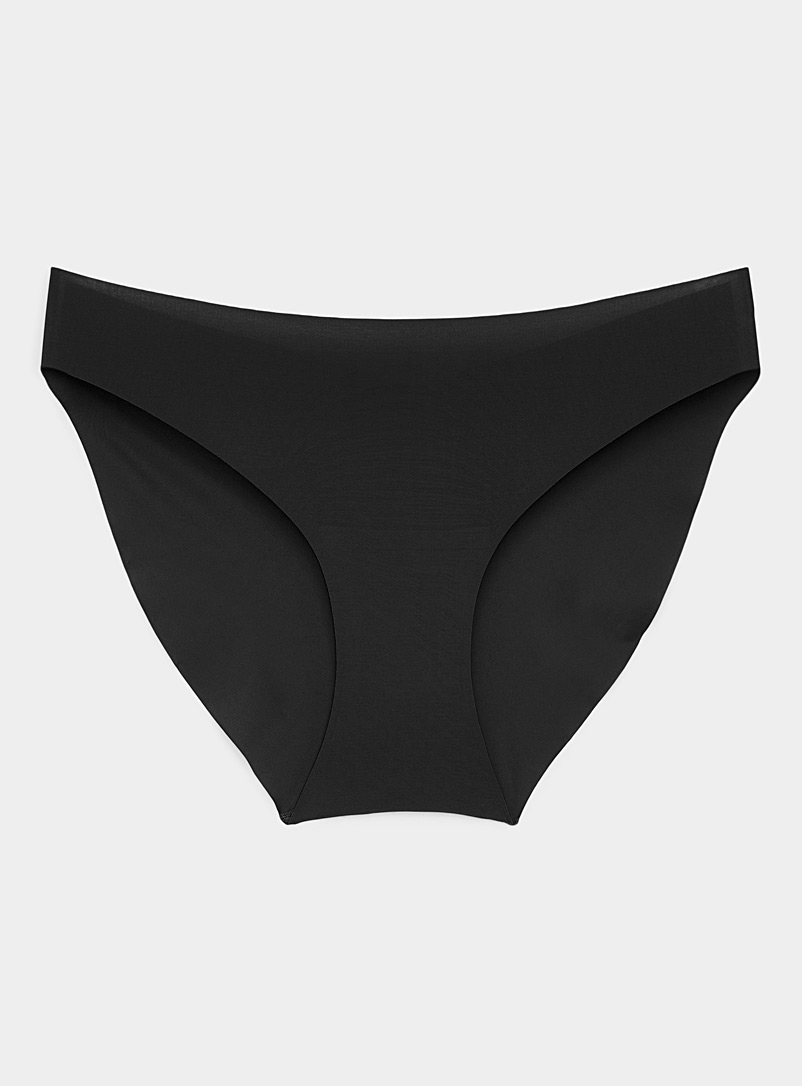 Miiyu Black Laser-cut recycled nylon bikini for women