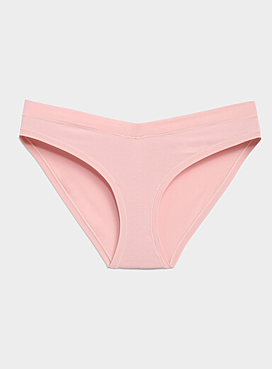 Miiyu: Le bikini &eacute;chancr&eacute; taille V extensible Modal TENCEL<sup><small>MC</small></sup> Rose p&ecirc;che pour femme