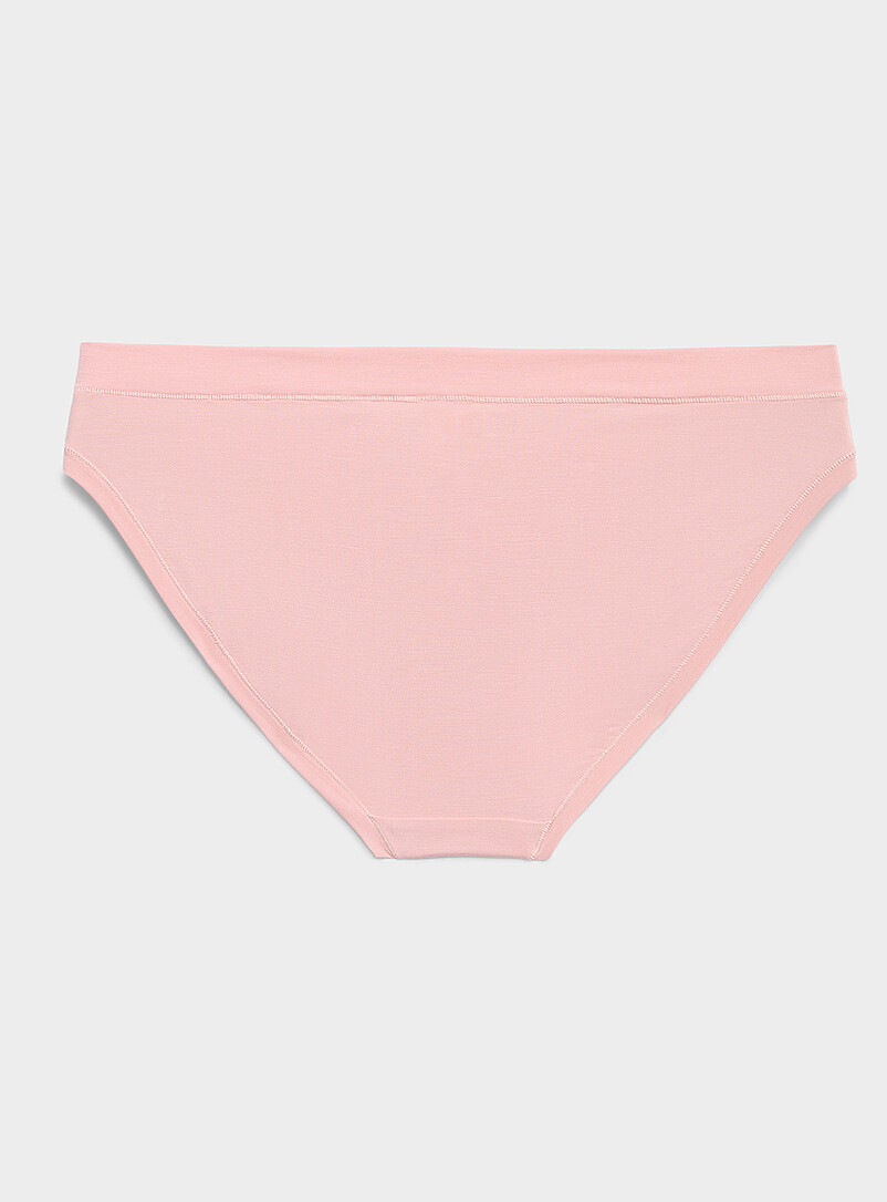 Miiyu Black Stretch V-waist high-cut bikini panty TENCEL&trade; modal for women