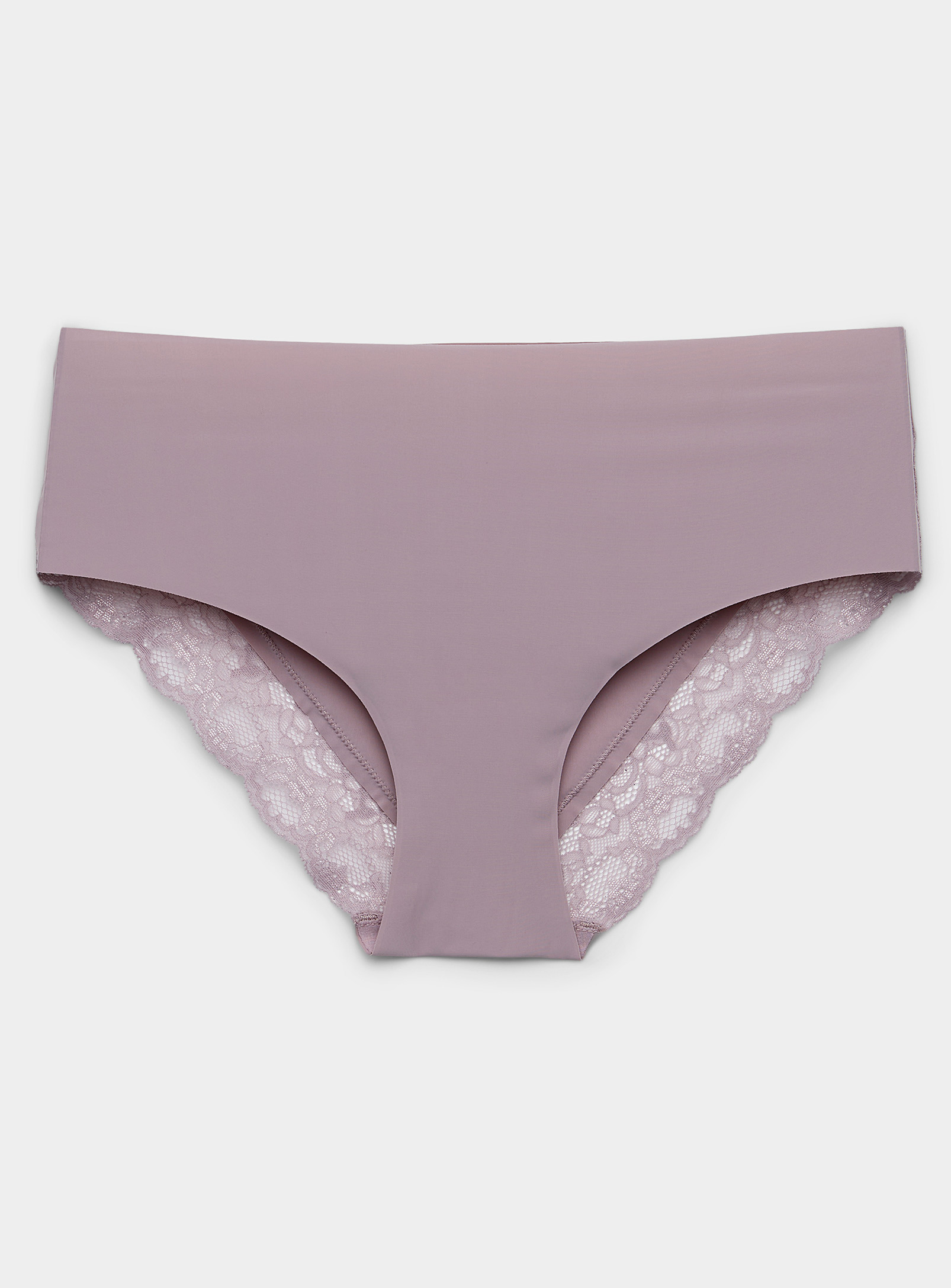 Miiyu Laser-cut Lace Band Hipster In Lilacs