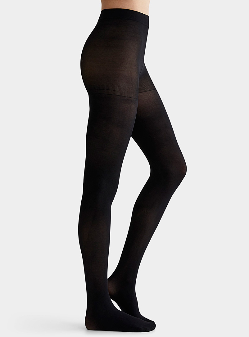 3D microfibre control-top tights, Simons, Shop Women's Tights Online