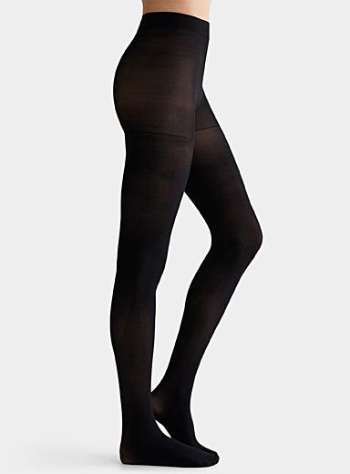 CLiO Women's Fleece 200 Denier Opaque Tights - Black - Size Tall/Extra Tall