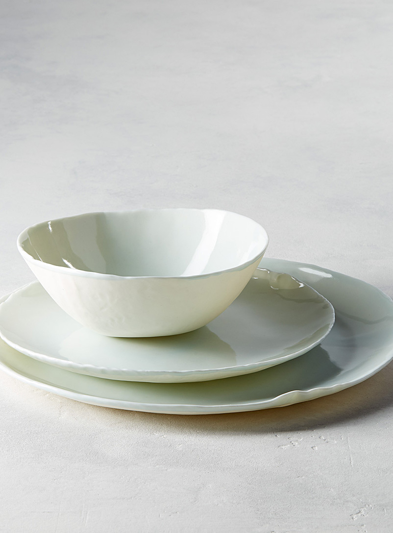Atelier Marie-Hélène Robillard White Waves dinnerware 3-piece set