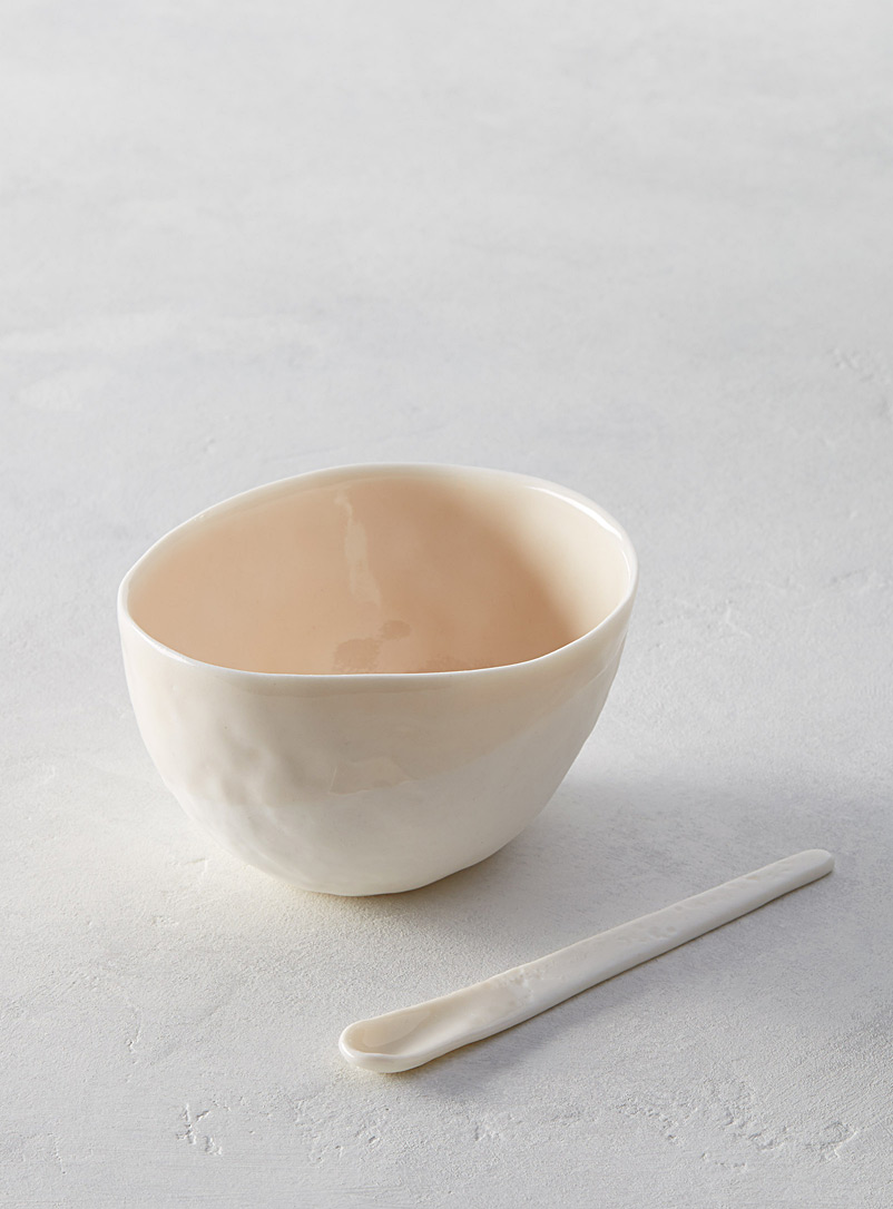 Atelier Marie-Hélène Robillard Pink Medium moss bowl set 2-piece set
