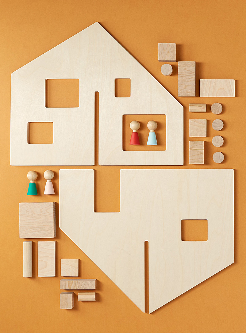 Des enfantillages Assorted Buildable wooden house