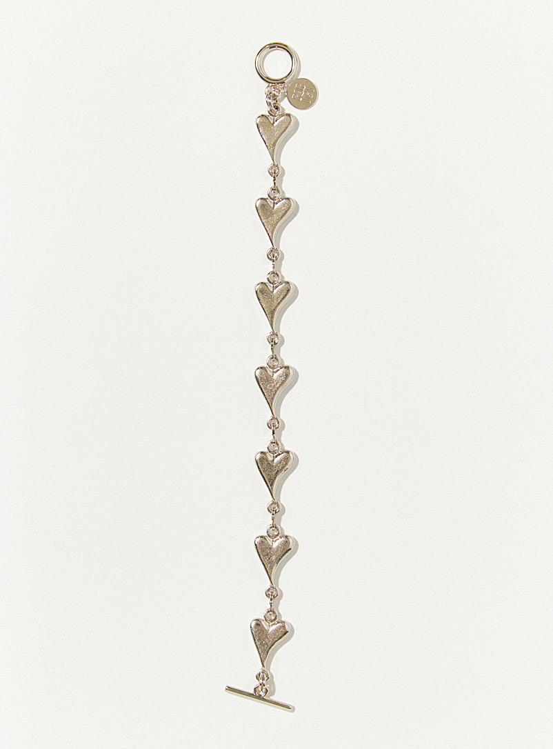 PAR ICI Jewellery Silver Heart Link bracelet
